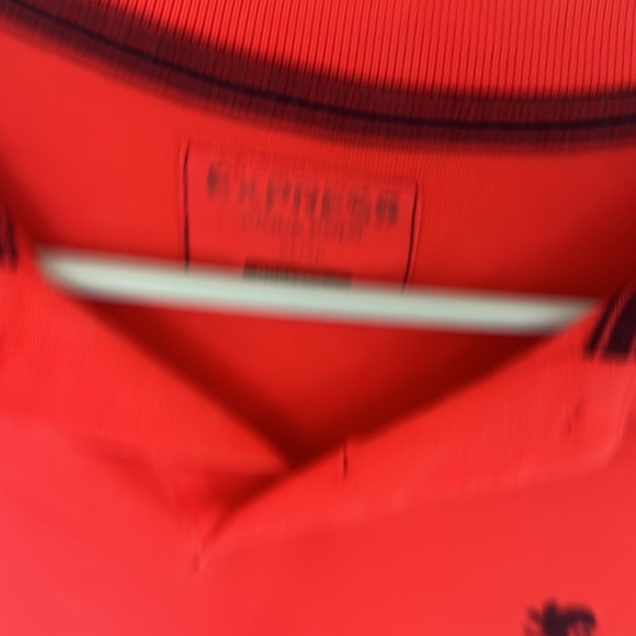 Red men’s Express polo size XL - Picture 3 of 4